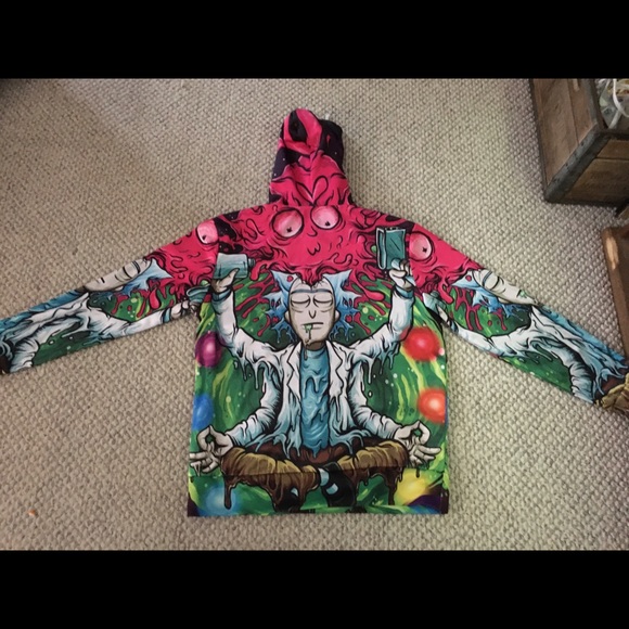 “Woke Rick” psychedelic hoodie - Picture 2 of 2